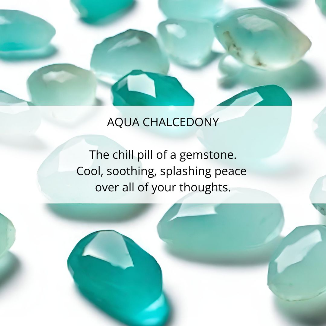 Giola Earrings. Aqua Chalcedony. Gold Vermeil