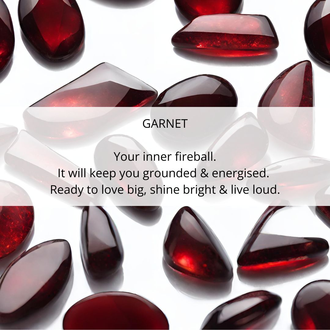 Andaman Necklace. Garnet. 925 Silver