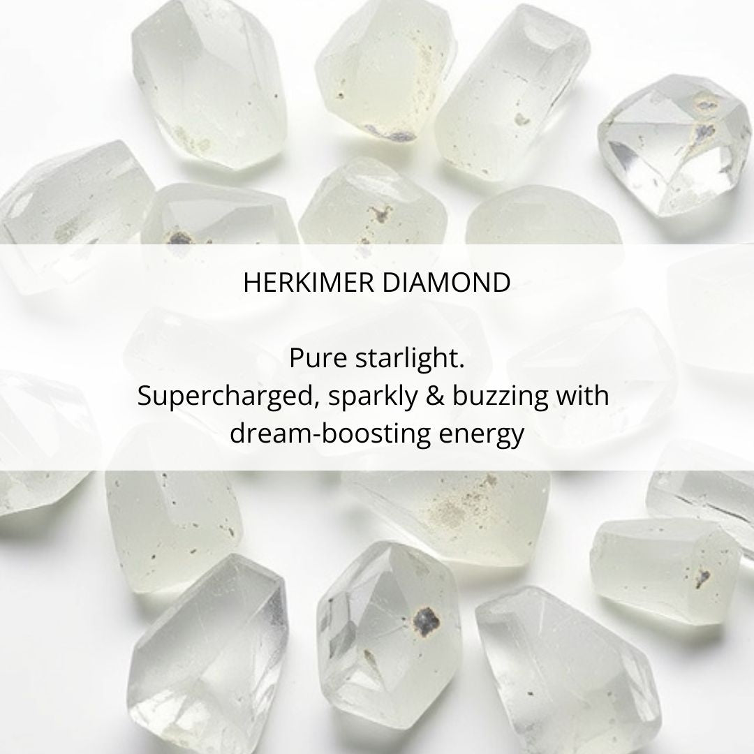 Caspian Earrings. Herkimer Diamond. Gold Vermeil