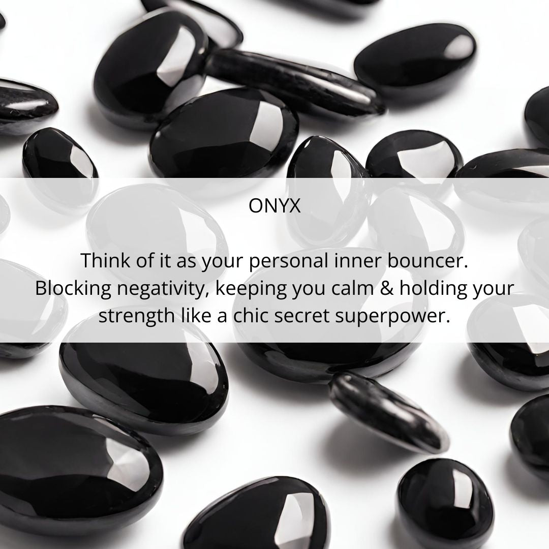 Andaman Necklace. Onyx. 925 Silver