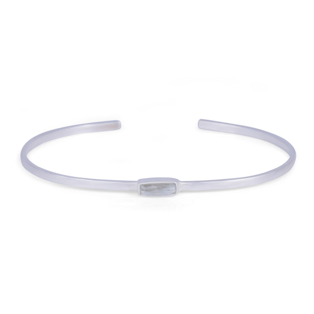Baltic Cuff. Sky Blue Topaz. 925 Silver