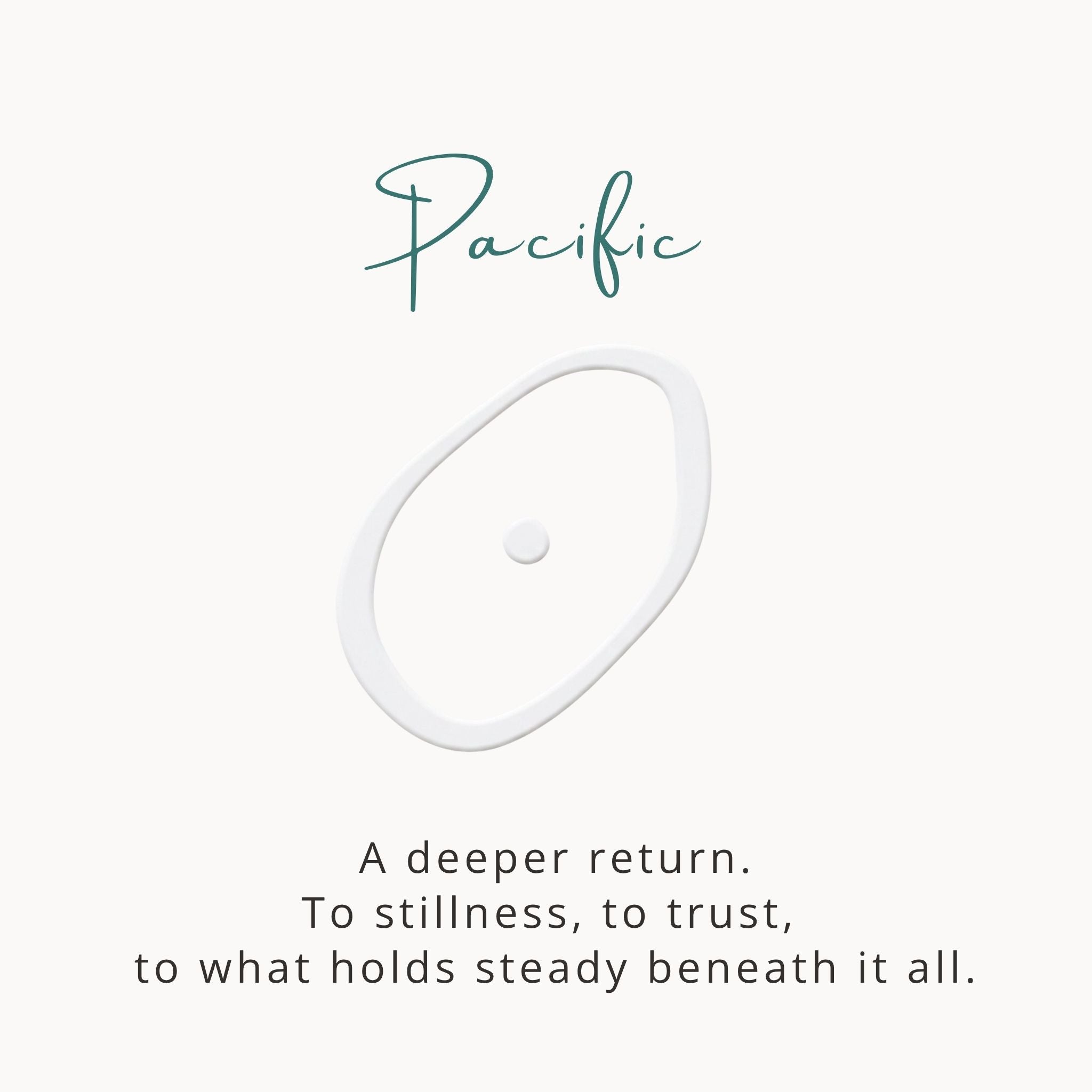 Pacific Ring. Moonstone. Silver