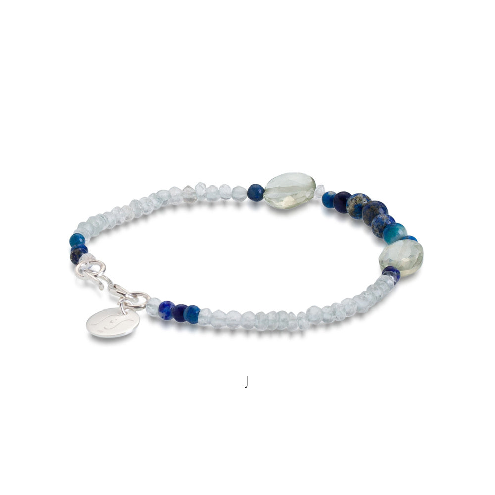 Tubbataha Bracelet. Lapis Lazuli J. 925 Silver