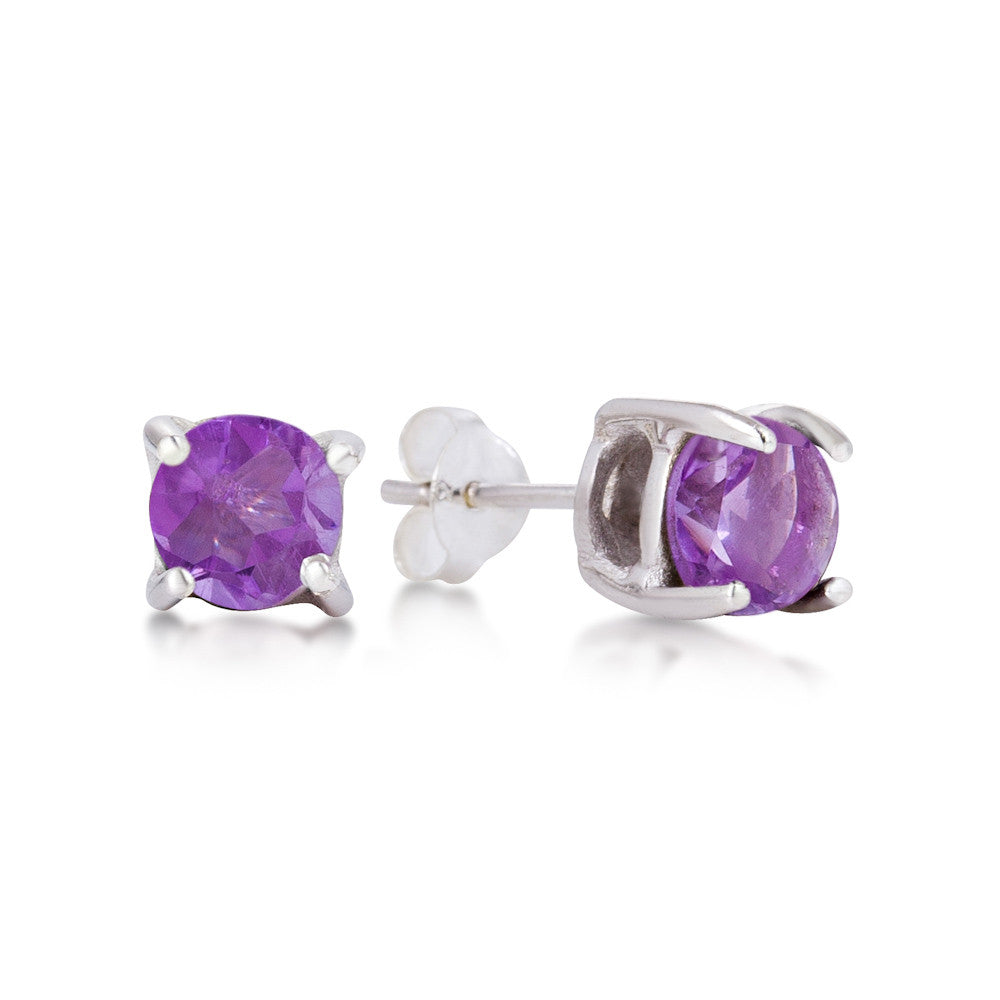 Sulu Earrings. Amethyst. 925 Silver