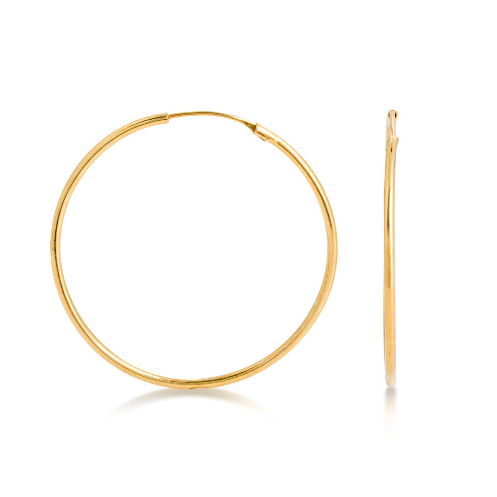 Hoop Earrings. Gold