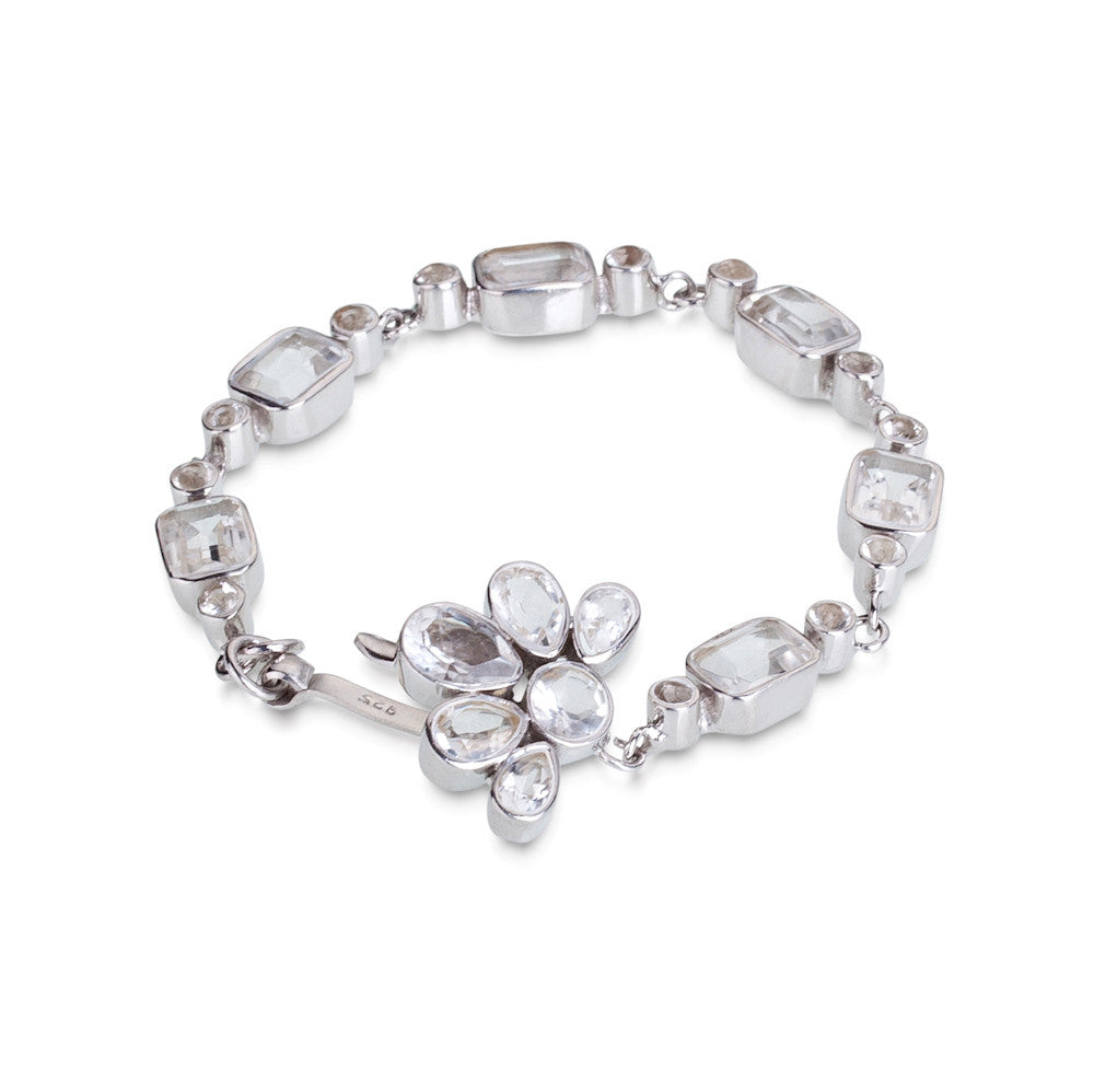 Lucinda Bracelet. Quartz Crystal. 925 Silver