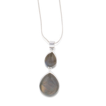 Butterfly Valley Necklace. Labradorite. Silver