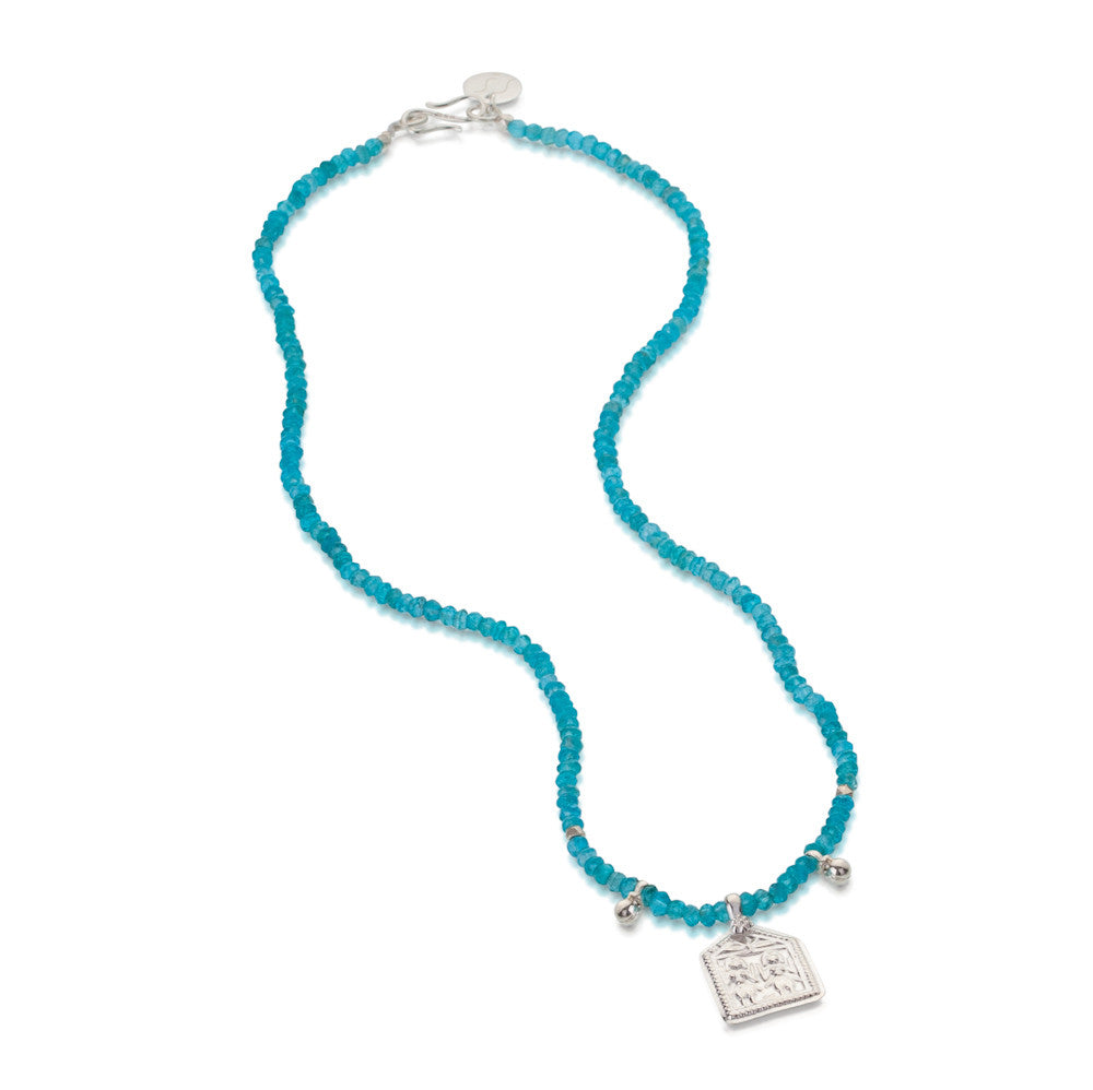 Kindred Souls Necklace. Apatite. 925 Silver