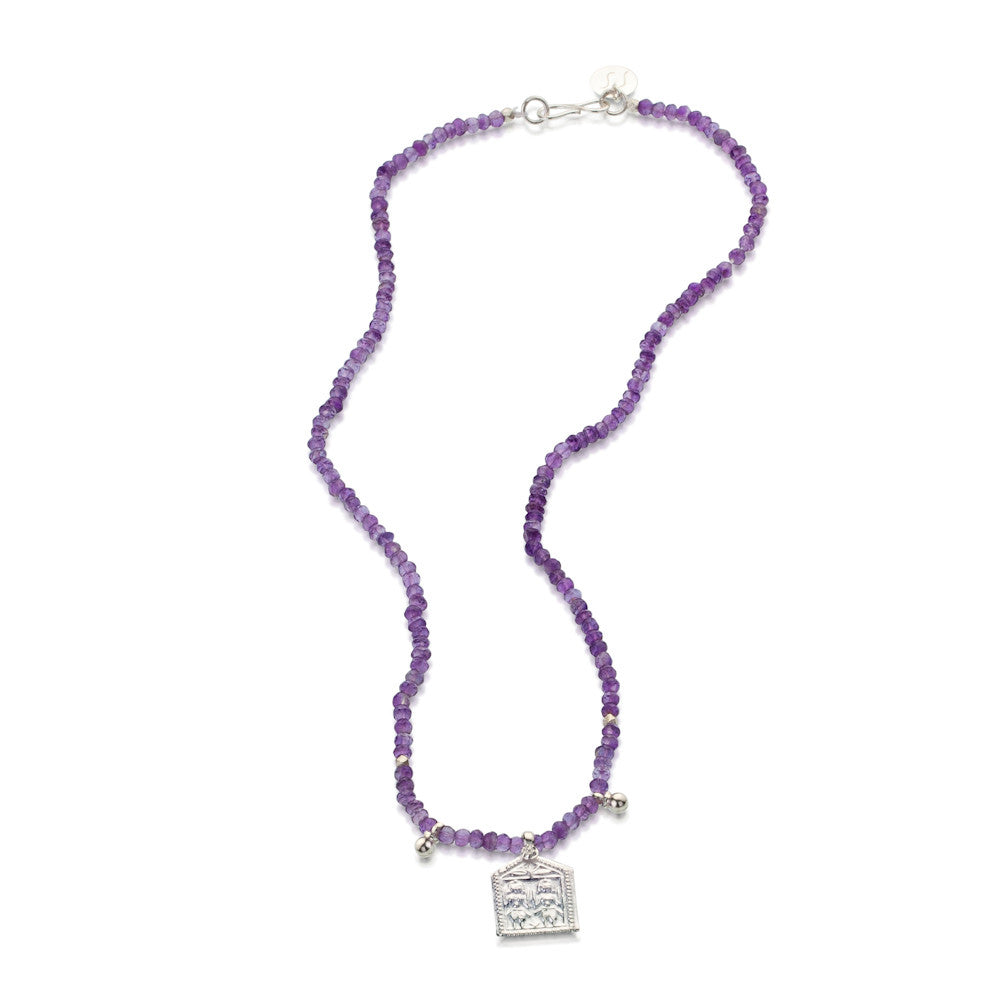 Kindred Souls Necklace. Amethyst. 925 Silver