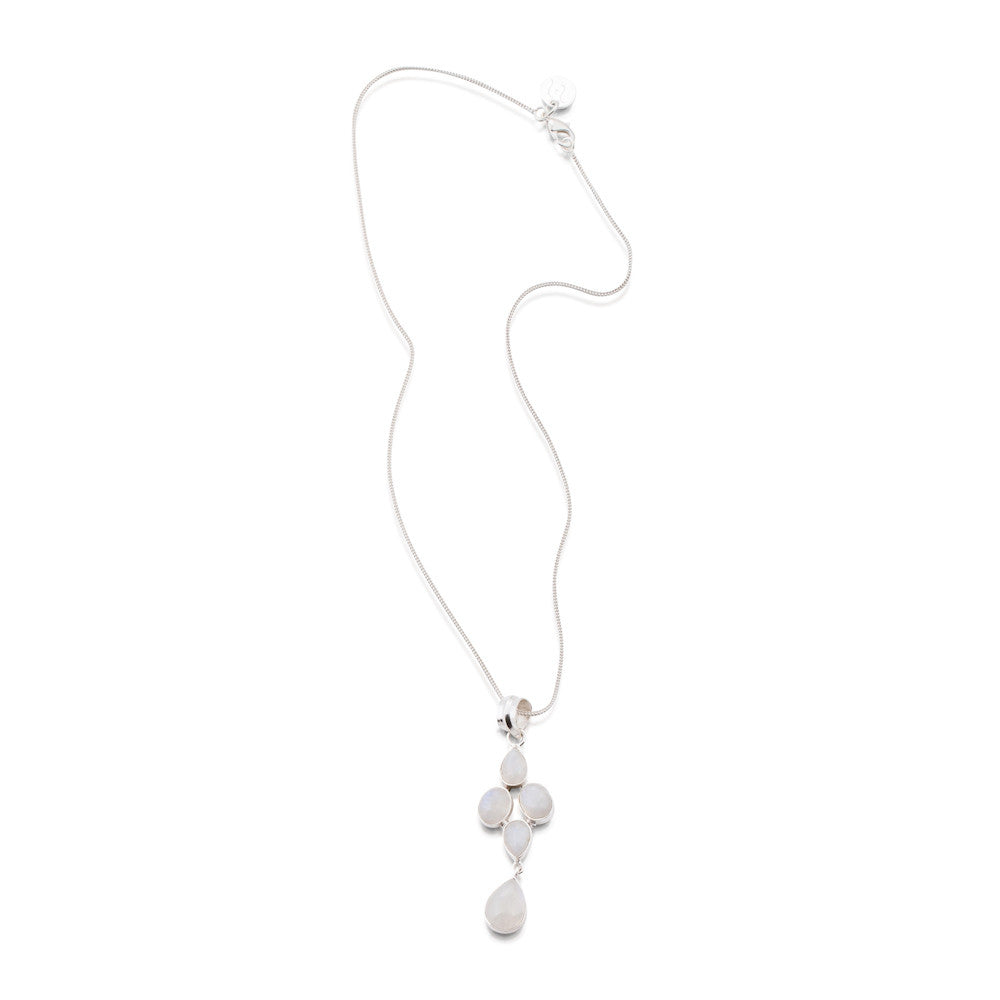 Siren Song Necklace. Moonstone. Silver
