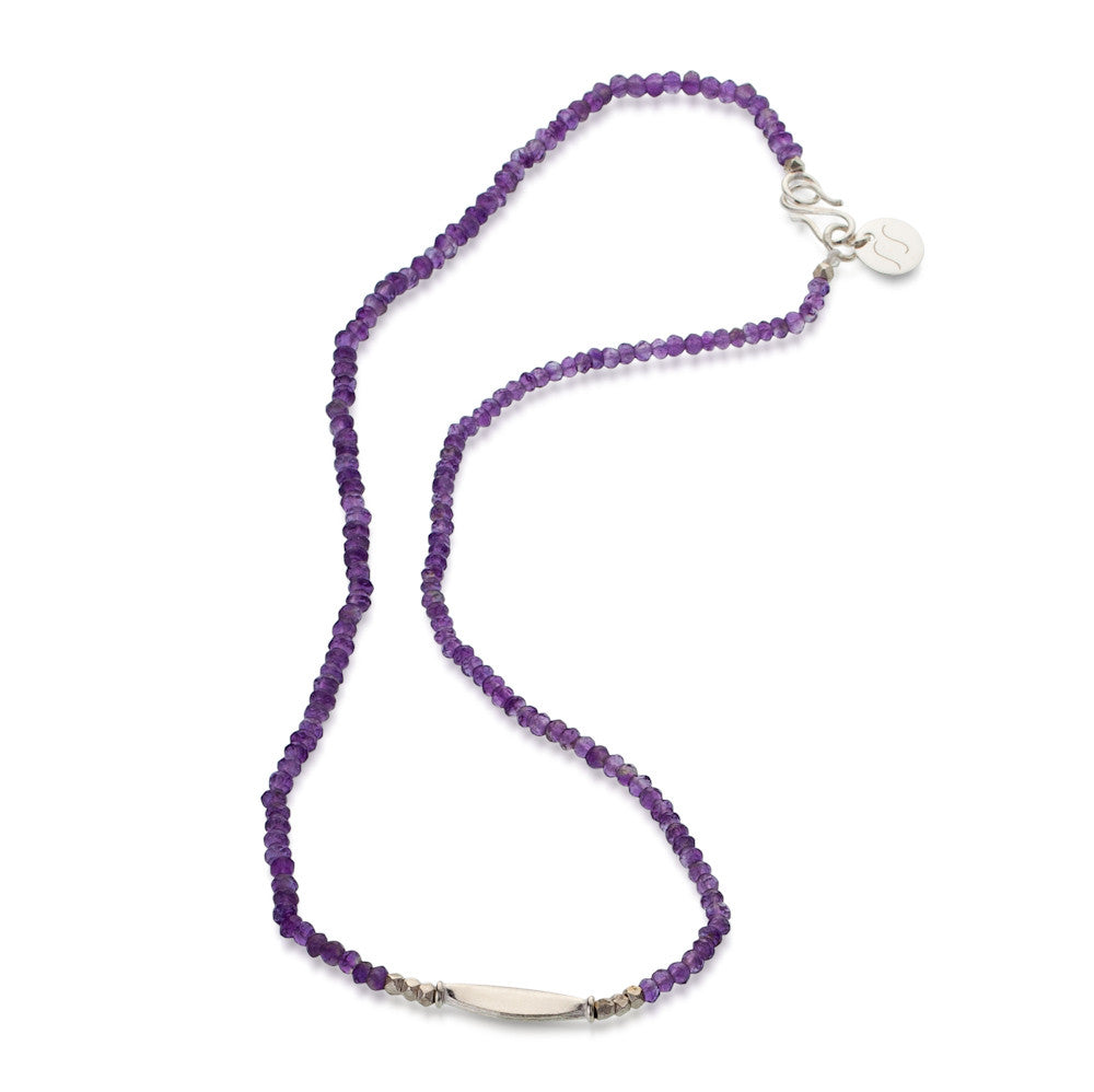 Wakatobi Necklace. Amethyst. 925 Silver