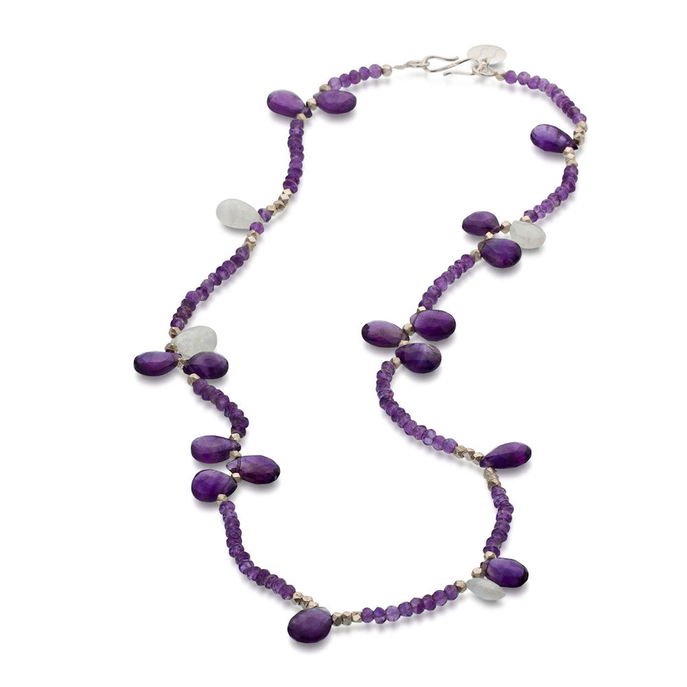 Tubbataha Necklace. Amethyst. 925 Silver