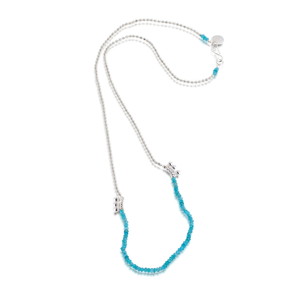 Sulu Necklace. Apatite. 925 Silver
