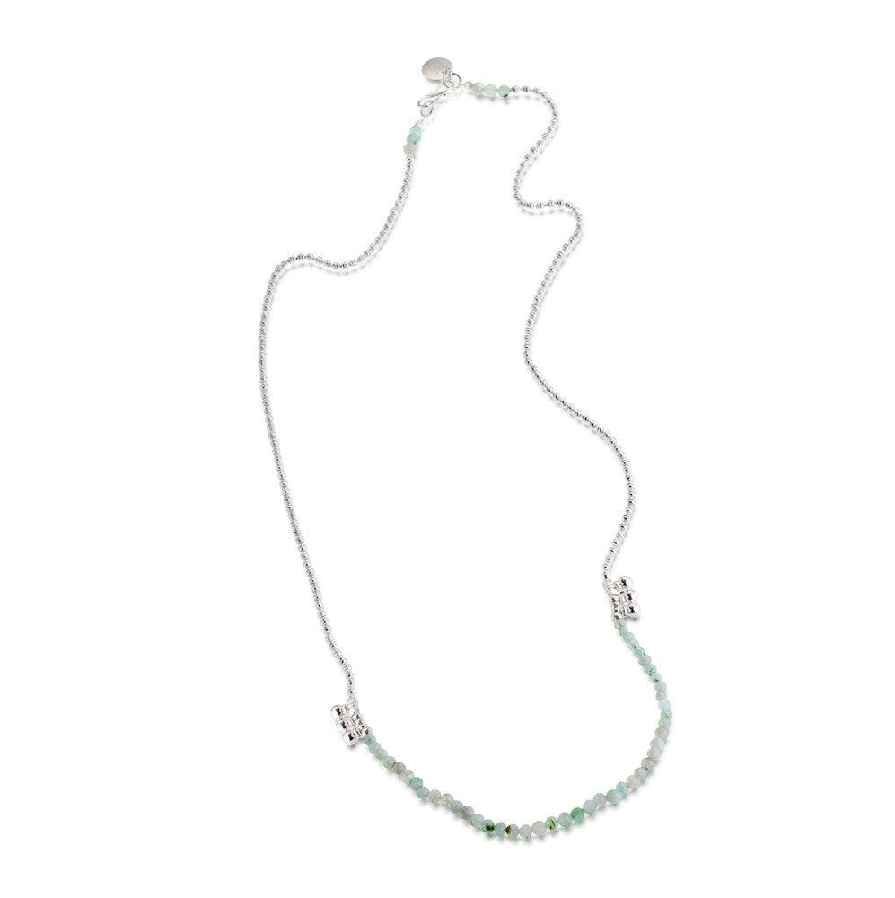Sulu Necklace. Peruvian Opal. 925 Silver