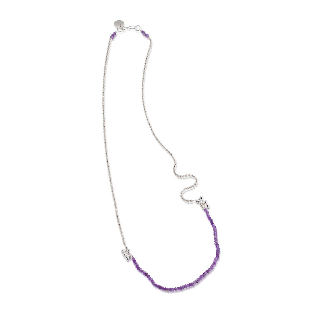 Sulu Necklace. Amethyst. 925 Silver