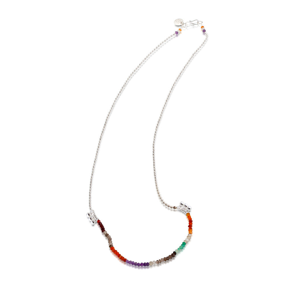 Sulu Necklace. Multi Bright. 925 Silver