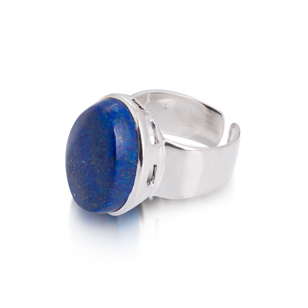 Apo Ring. Lapis Lazuli. Silver