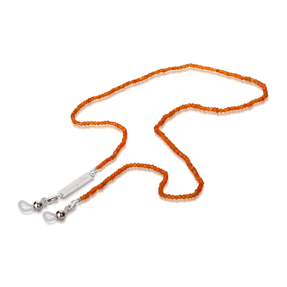 Andaman Necklace. Carnelian. 925 Silver